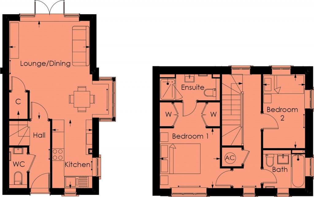 Floorplans For High Cross, Ware