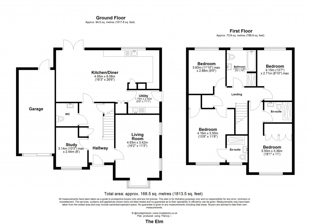 Floorplans For Preston, Hitchin, Hertfordshire