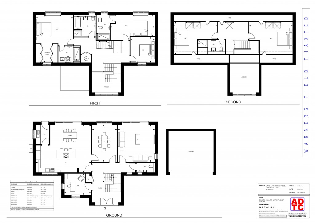 Floorplans For Thaxted, Essex